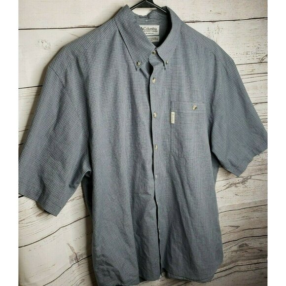 Columbia Authentic Issue Sportswear Short Sleeve Button-Down Shirt – Soft - Picture 7 of 11